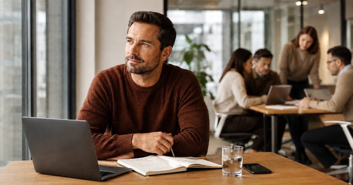 Founder met energie en focus
